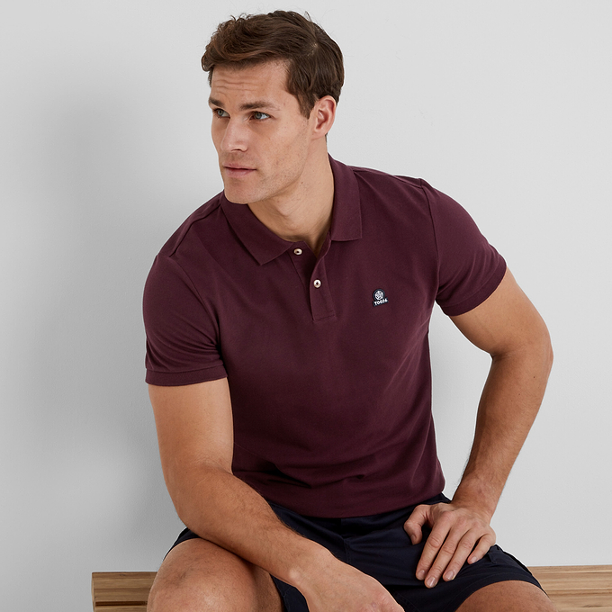 Braunton Mens Polo Shirt - Deep Port