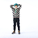 Black Woolly Checkerboard