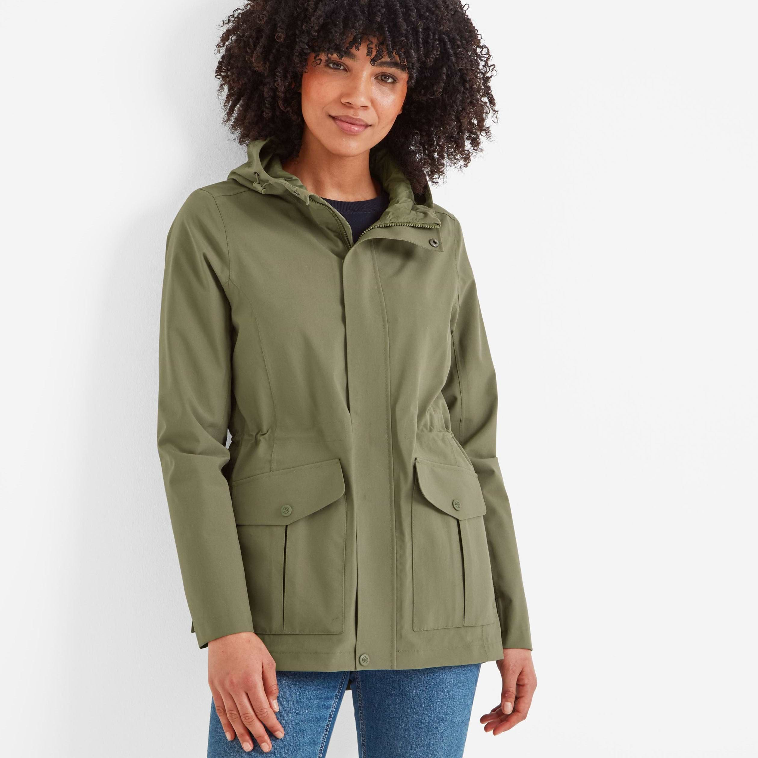 Khaki lightweight jacket womens best sale