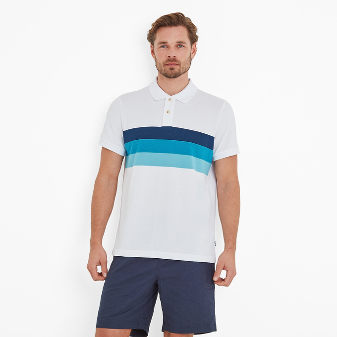 Butley Mens Polo Shirt - Optic White