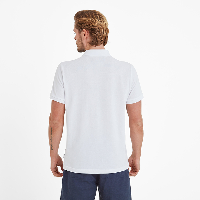 Butley Mens Polo Shirt - Optic White
