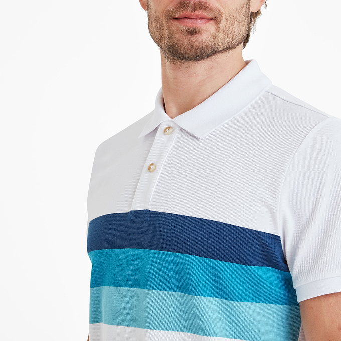 Butley Mens Polo Shirt - Optic White