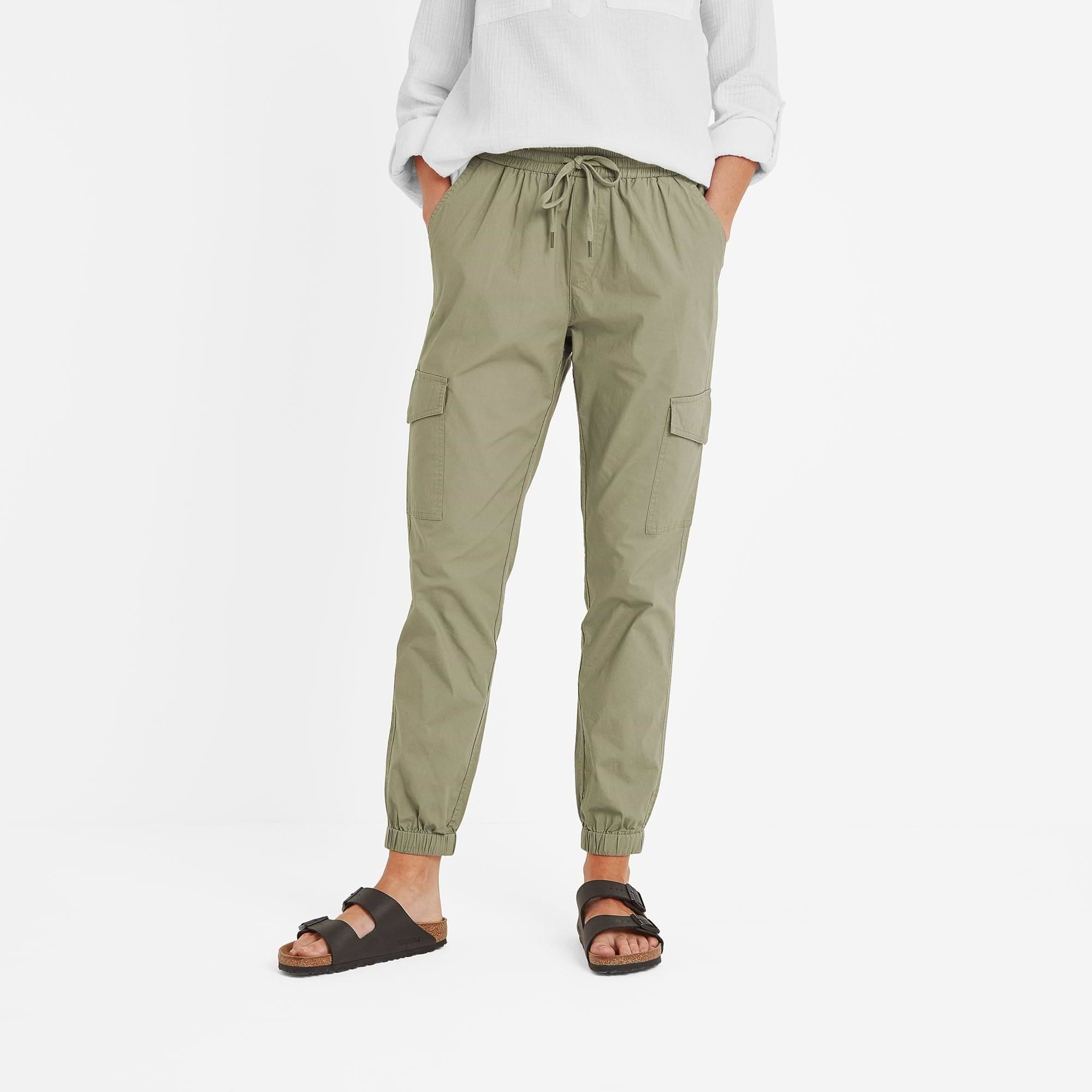 Cahill Women's Cargo Trousers in Sage Green | TOG24