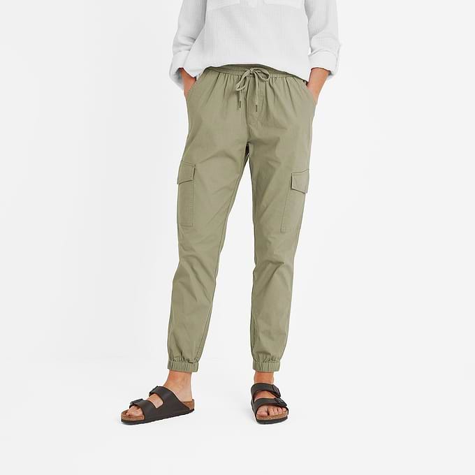 Cahill Womens Cargo Trousers - Sage Green