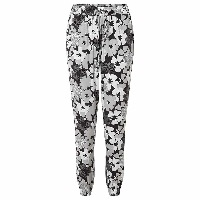 Cambo Womens Trousers - Black Floral Print