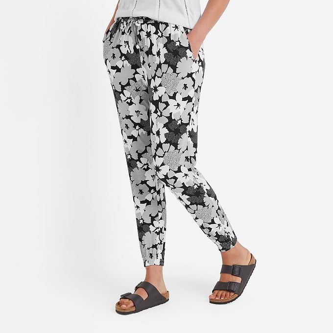 Cambo Womens Trousers - Black Floral Print