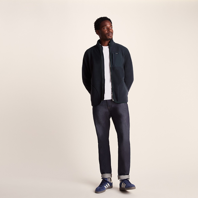 Cameron Mens Sherpa Fleece - Dark Indigo