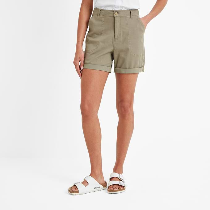 Canvey Womens Chino Shorts - Sage Green