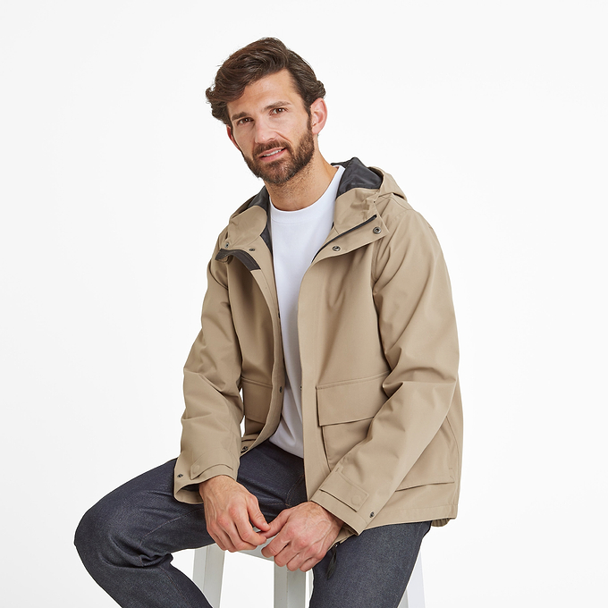 Cason Mens Waterproof Jacket - Walnut