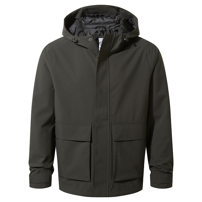 Cason Mens Waterproof Jacket - Washed Black