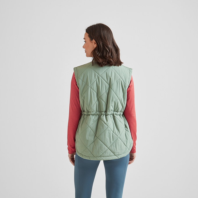 Cassly Womens Padded Gilet - Pistachio