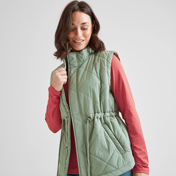 Cassly Womens Padded Gilet - Pistachio