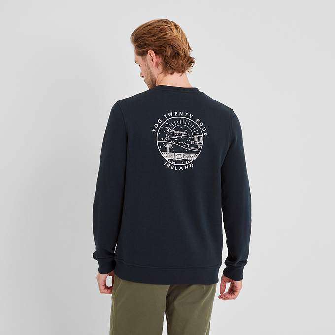 Castle Mens Sweatshirt - Dark Indigo