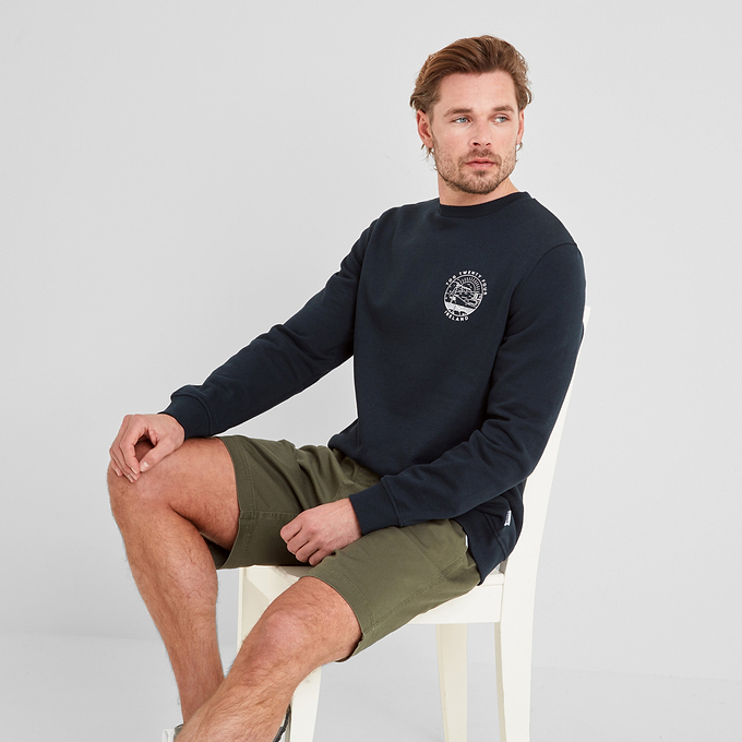 Castle Mens Sweatshirt - Dark Indigo