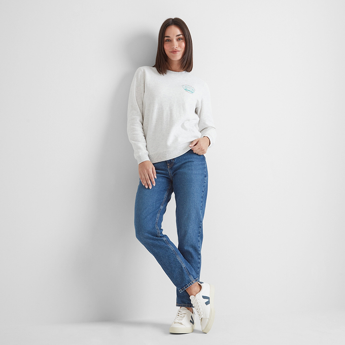 Castle Womens Sweatshirt - Ice Grey Marl