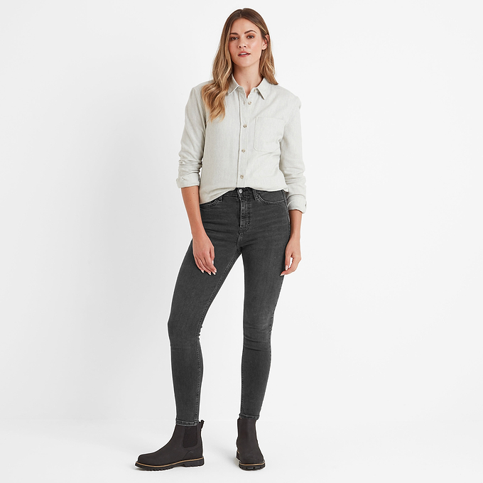 Caswell Womens Long Sleeve Shirt - Vanilla