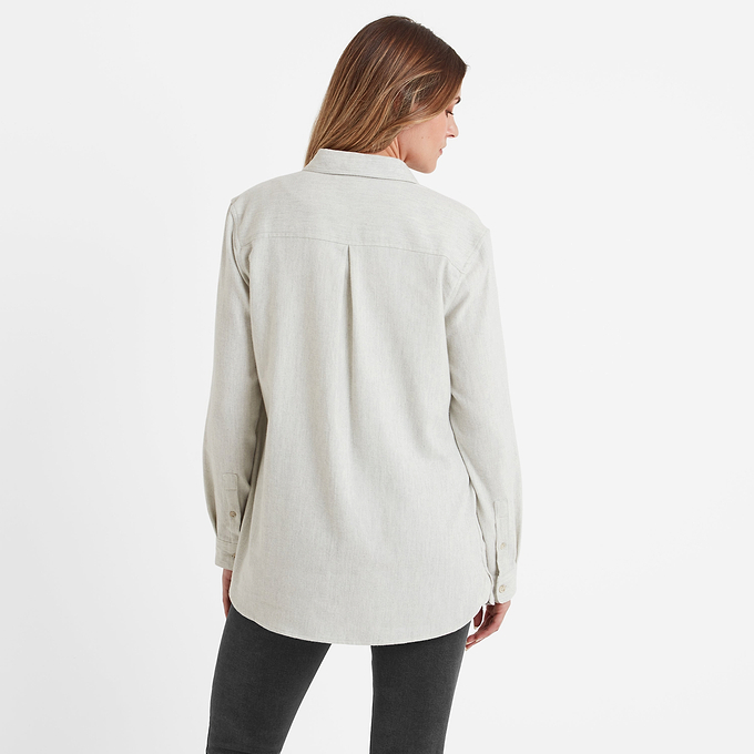 Caswell Womens Long Sleeve Shirt - Vanilla