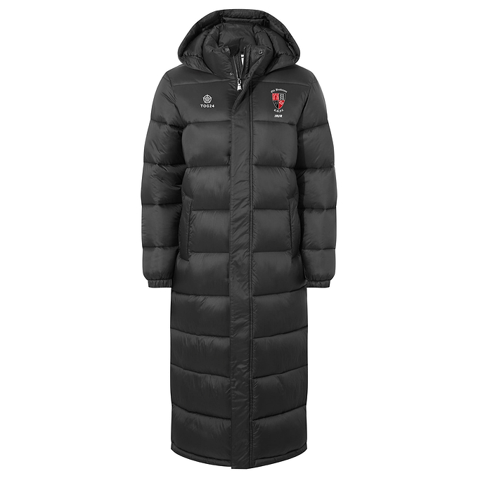 Old Brodleians Womens - Cautley Long Padded Shower Resistant Jacket Black