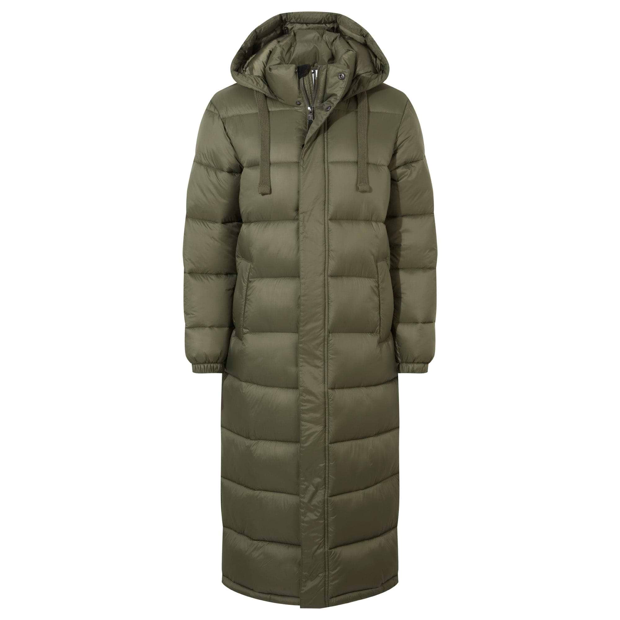 Khaki bubble coat womens hotsell