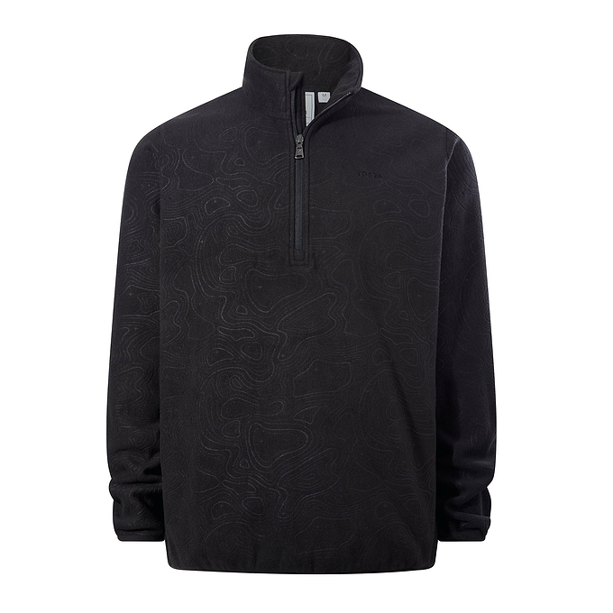 Charlton Mens Printed Midweight Microfleece Half Zip - Terrain Print