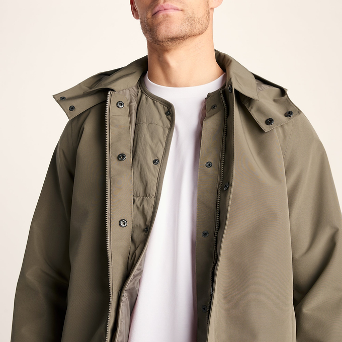 Sutterby Mens Shower Resistant Insulated Gilet - Mushroom