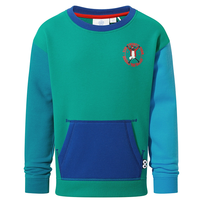 Cheviot Kids Shaun the Sheep Sweat - Jungle Green