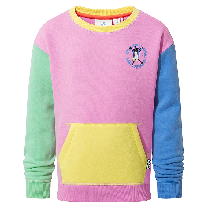 Cheviot Kids Shaun the Sheep Sweat - Piglet Pink
