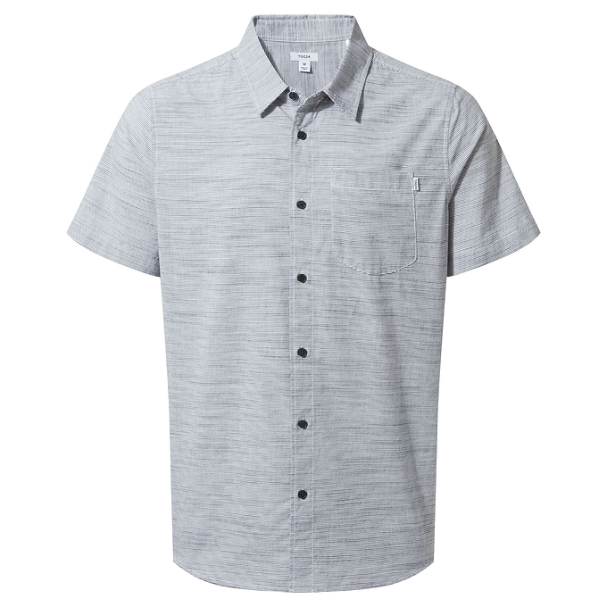 Christos Mens Shirt - Dark Indigo Stripe