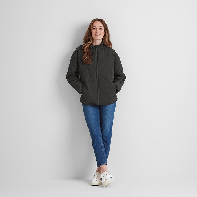 Cirnan Womens Packaway Padded Jacket - Washed Black