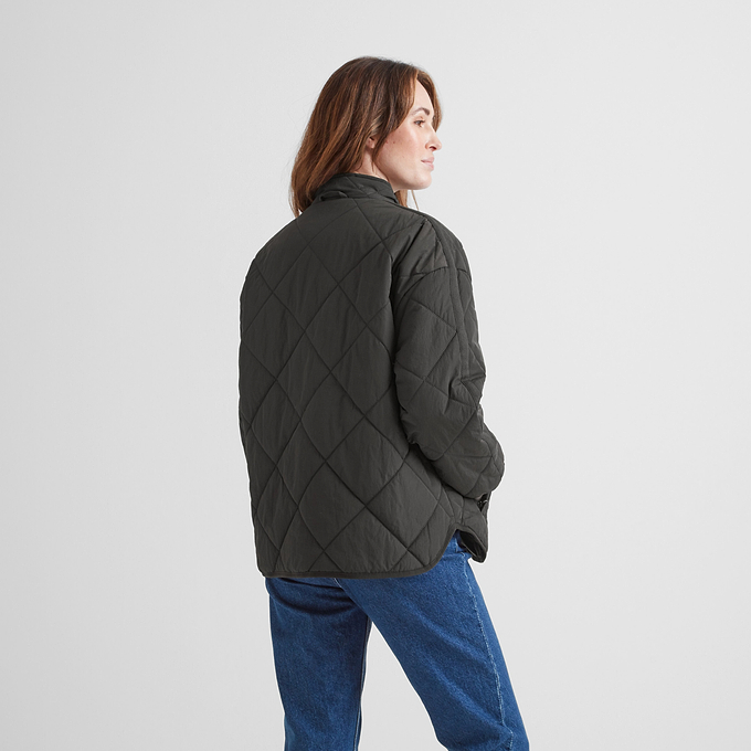 Cirnan Womens Packaway Padded Jacket - Washed Black