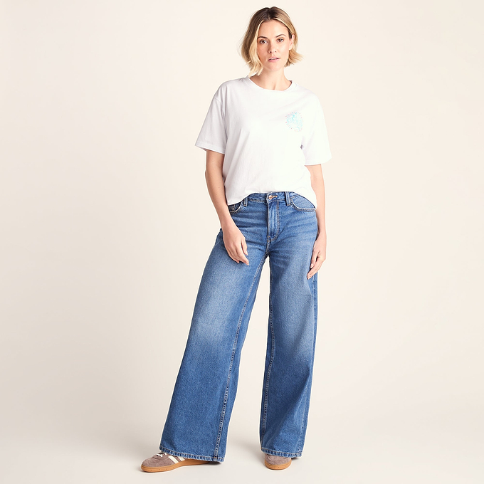 Coast Womens 100% Cotton Supersoft Relaxed Fit T-Shirt - Optic White