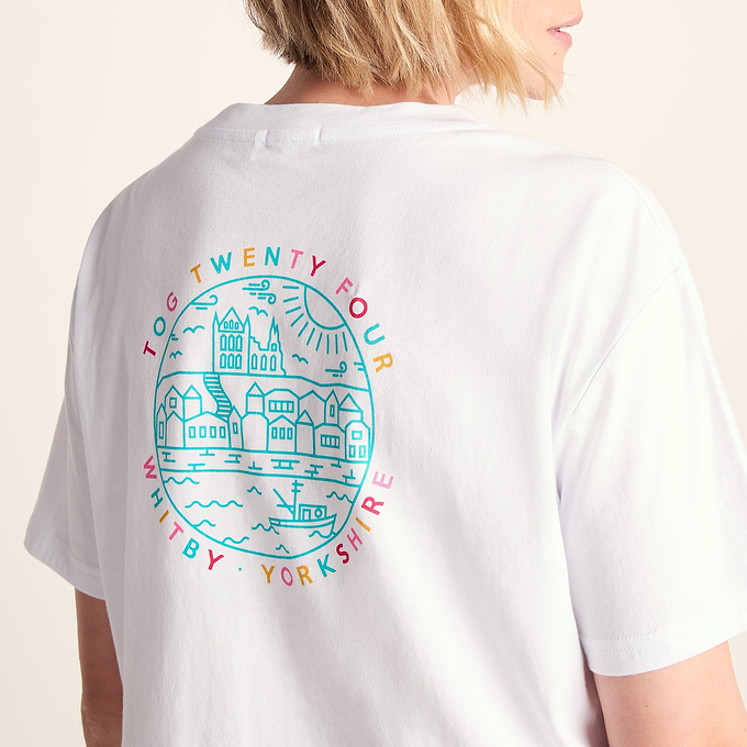 Coast Womens 100% Cotton Supersoft Relaxed Fit T-Shirt - Optic White