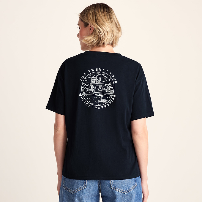 Coast Womens 100% Cotton Supersoft Relaxed Fit T-Shirt - Dark Indigo
