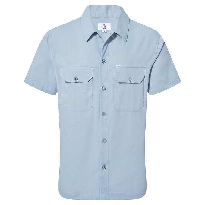 Cody Mens Overshirt - Blue Haze