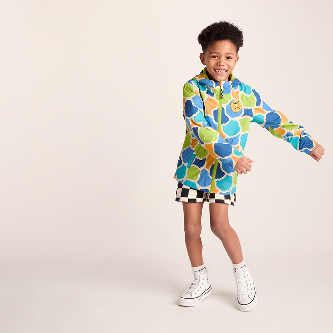 Cohampshire Kids Shaun the Sheep Waterproof Jacket - Lime Cloud Print
