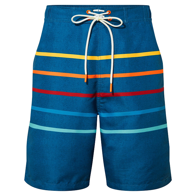 Colton Mens Swimming Shorts - Steel Blue Marl