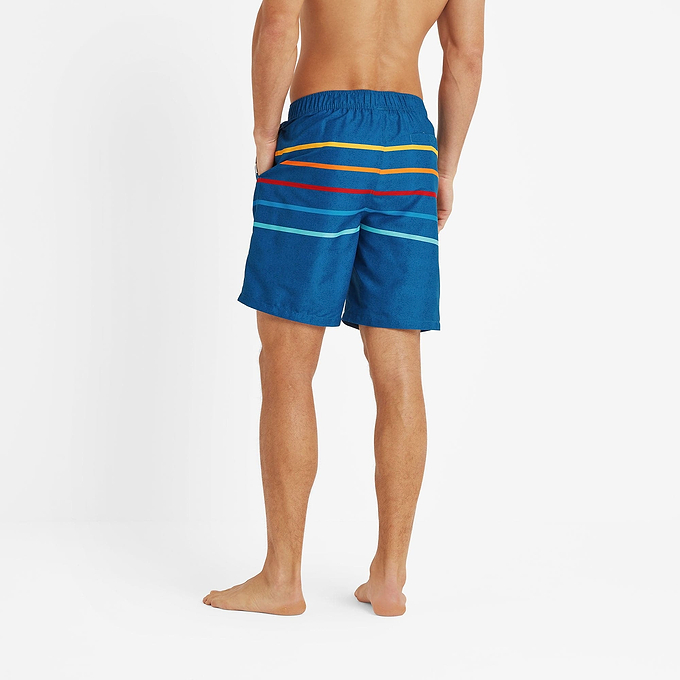 Colton Mens Swimming Shorts - Steel Blue Marl