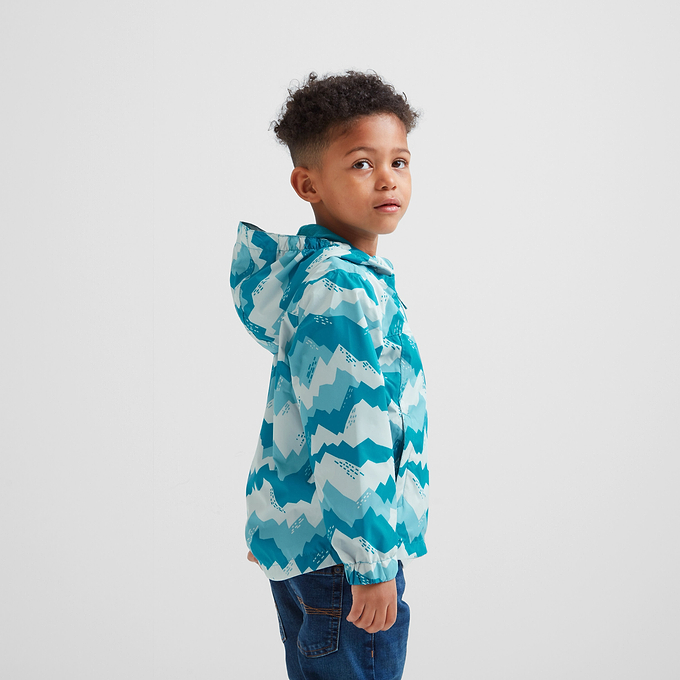 Copley Kids Waterproof Jacket - Mosaic Blue Mountain Print