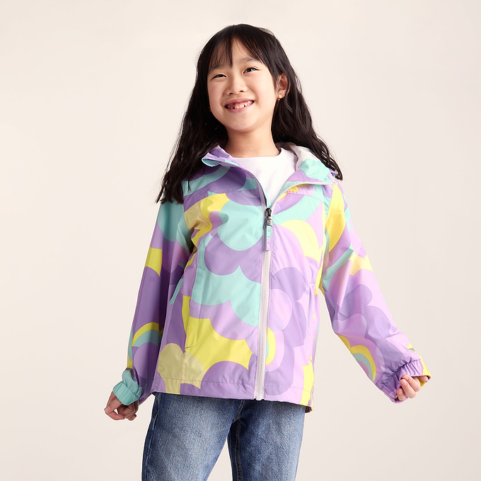 Copley Kids Waterproof Jacket - Lilac Cloud Print