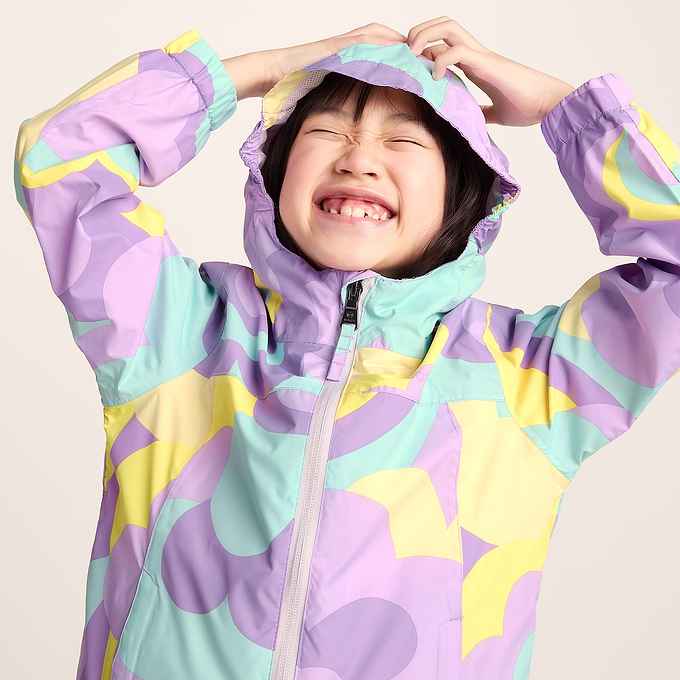 Copley Kids Waterproof Jacket - Lilac Cloud Print