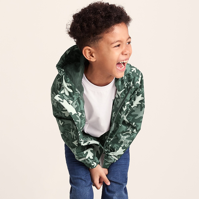 Copley Kids Waterproof Jacket - Oak Leaf Print