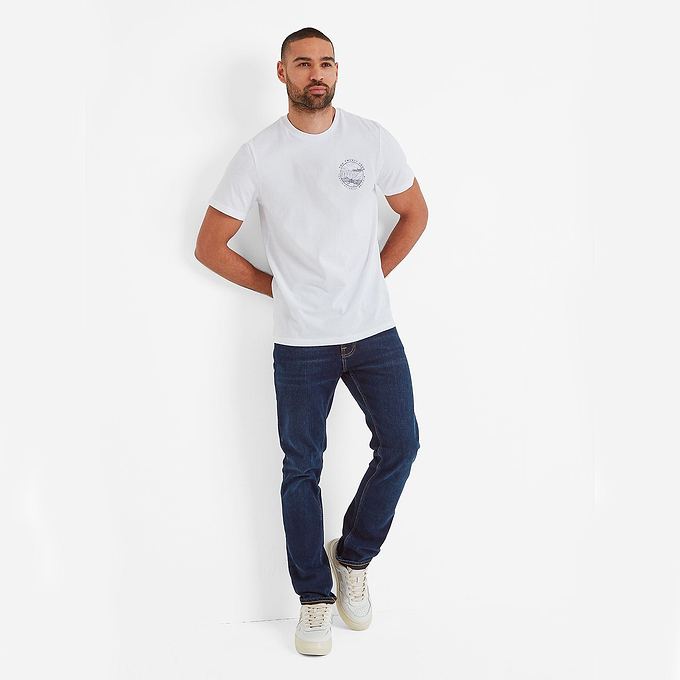 Country Mens T-Shirt - Optic White
