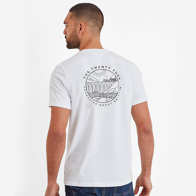 Country Mens T-Shirt - Optic White
