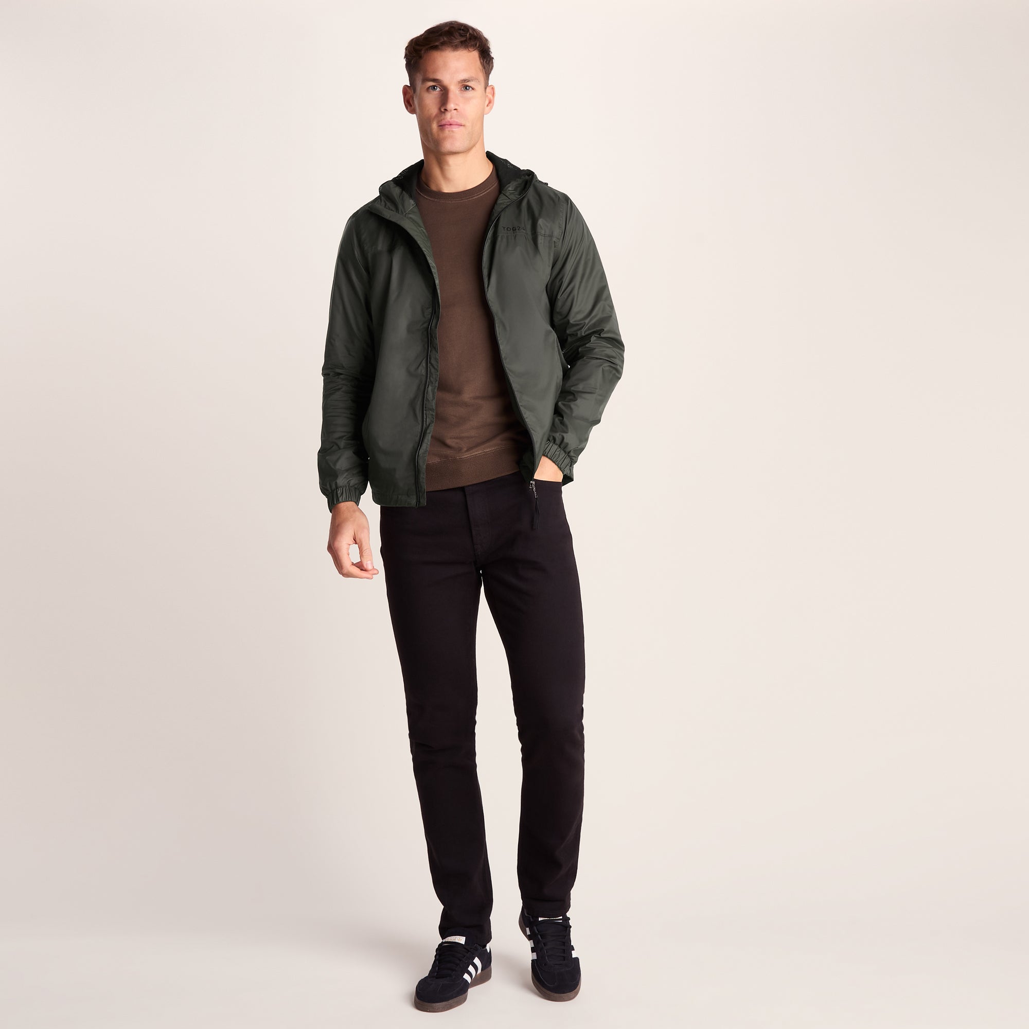 Craven Mens Waterproof Packaway Jacket - Dark Khaki – TOG24