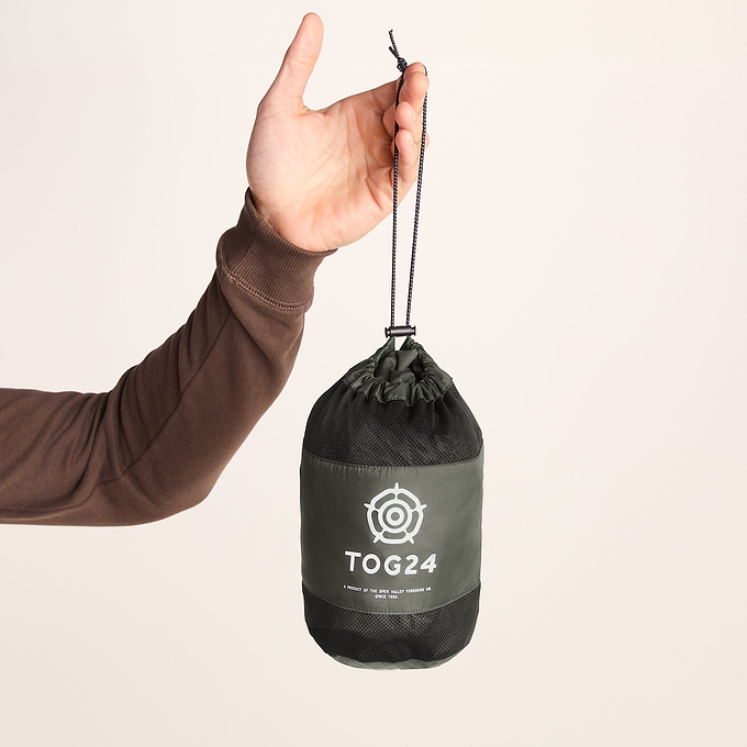 Craven Mens Waterproof Packaway Jacket - Dark Khaki