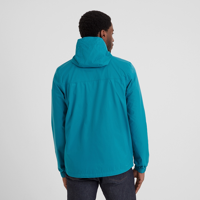 Craven Mens Waterproof Packaway Jacket - Mosaic Blue