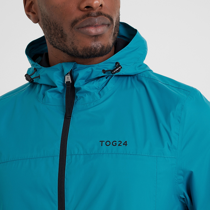 Craven Mens Waterproof Packaway Jacket - Mosaic Blue