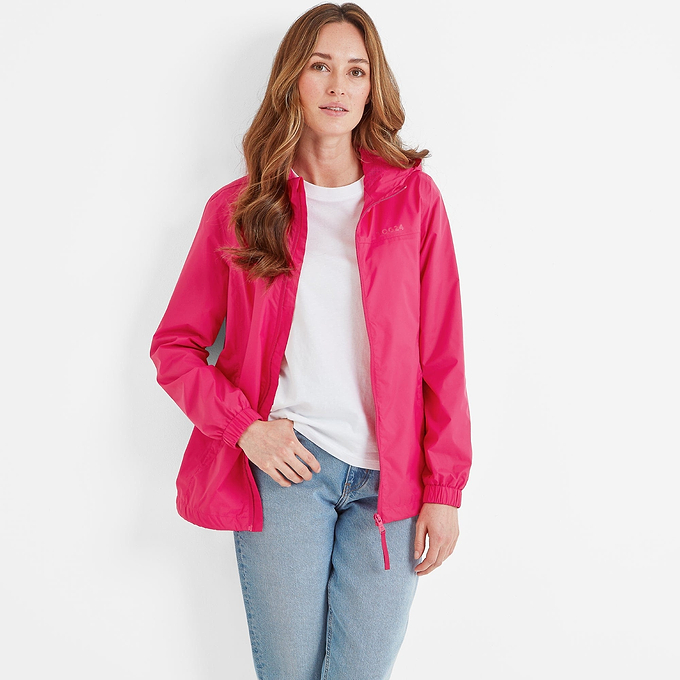 Craven Womens Waterproof Packaway Jacket - Magenta Pink
