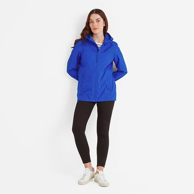 Craven Womens Waterproof Packaway Jacket - Mykonos Blue