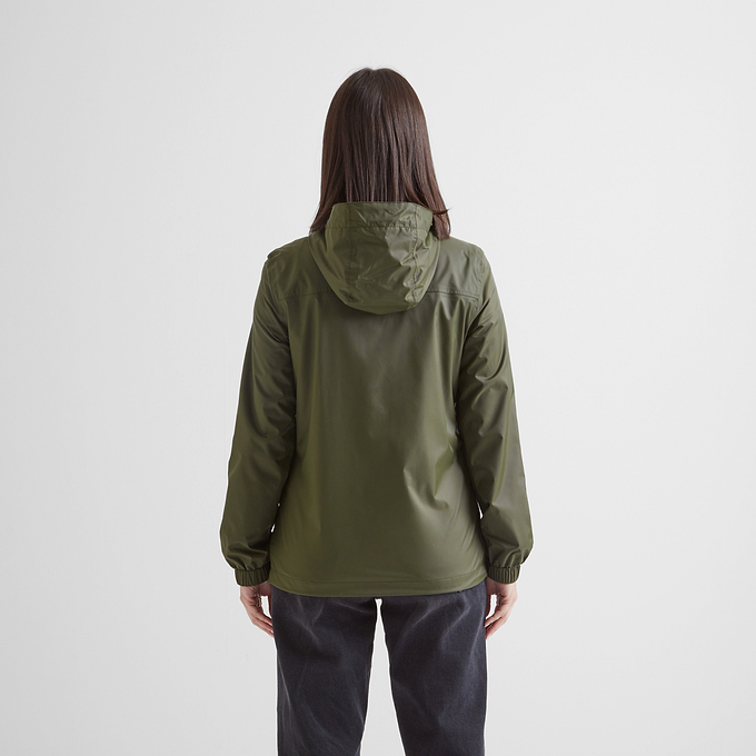 Craven Womens Waterproof Packaway Jacket - Khaki